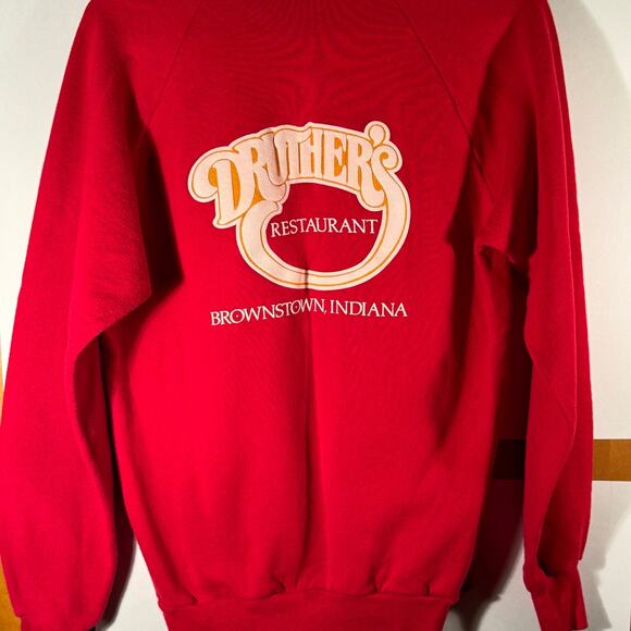 Vintage Druther’s Restaurant Brownstown Indiana IN Crewneck Sweater XL USA - Picture 6 of 9